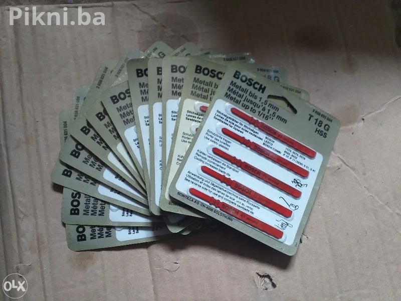 BRZA PRODAJA! NOVI BOSCH T 118 G HSS Listovi za Metal 5 kom