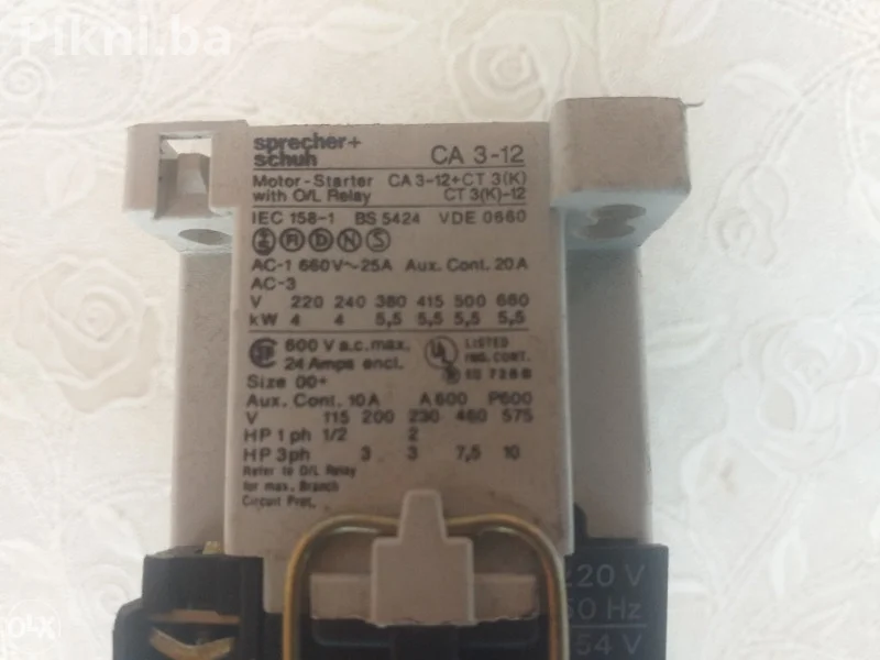 KONTAKTOR Elektro sklopka CA 3-12 4-5,5kw 25A