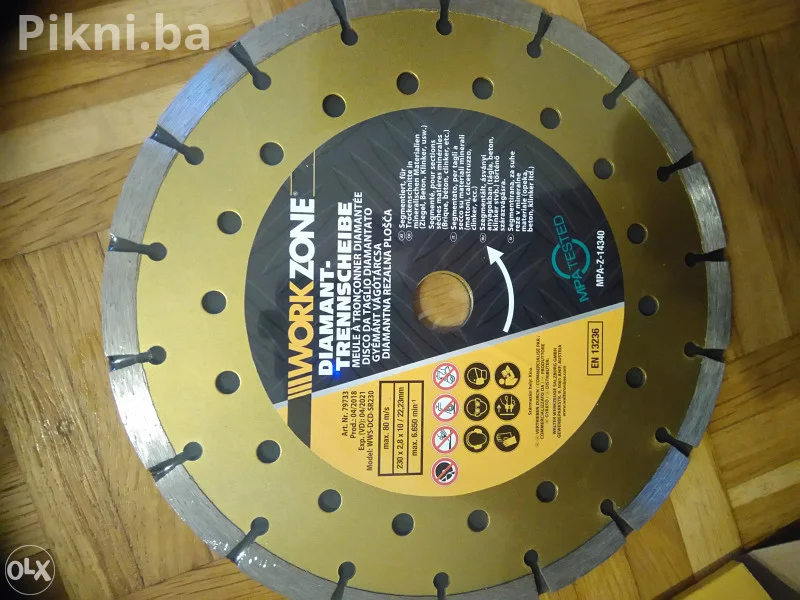 PAKET: 2x Ploče 230mm! RADNA ZONA NOVA Dijamantska + Obična za Kam