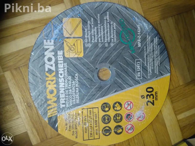 PAKET: 2x Ploče 230mm! RADNA ZONA NOVA Dijamantska + Obična za Kam