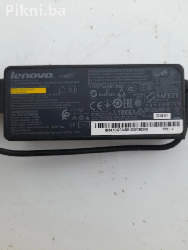 ORIGINAL Lenovo Punjač 65W (kvadratni vrh) - Kao Nov Lap Top!