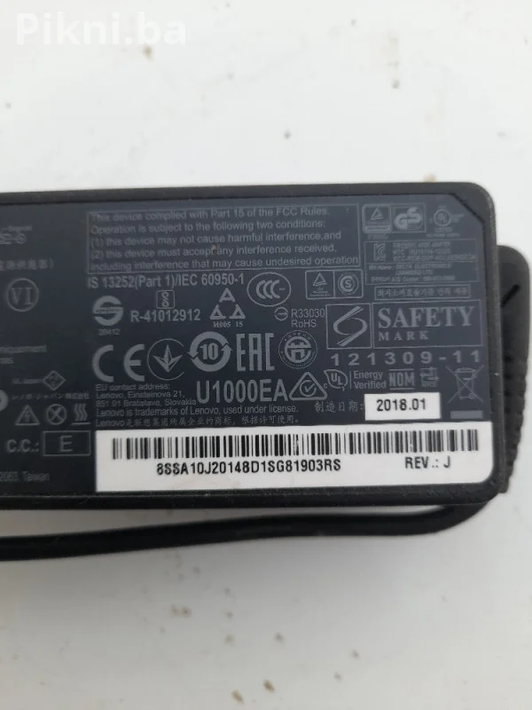 ORIGINAL Lenovo Punjač 65W (kvadratni vrh) - Kao Nov Lap Top!