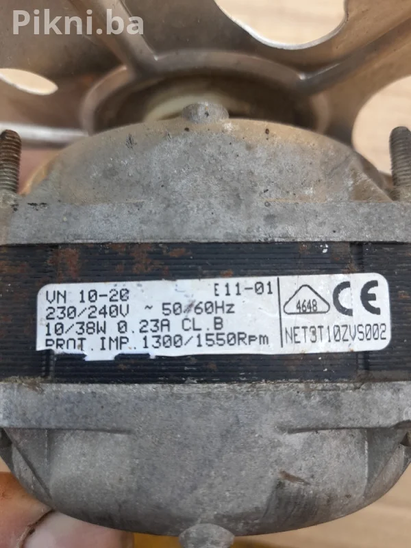 Ventilator turbina 220mm 1550obr 38w elektro motor elektromotori