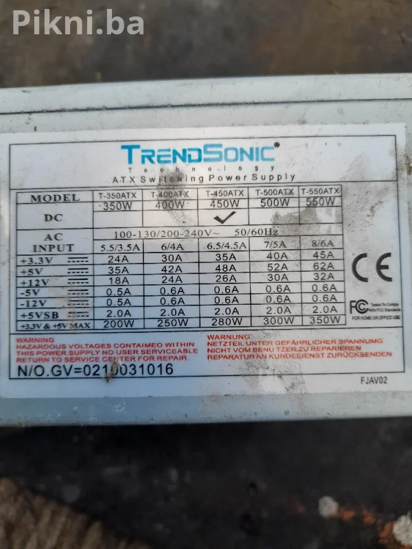 Trendsonic ATX Napajanje (PSU) 350W - ISPRAVNO