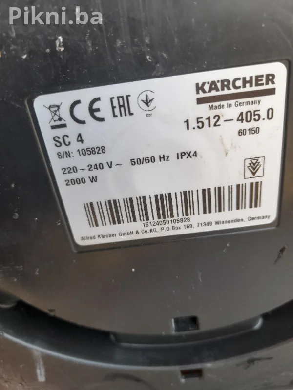 Karcher SC 4 sc4 Parni Čistač (2000W) paročistac pod detaljno