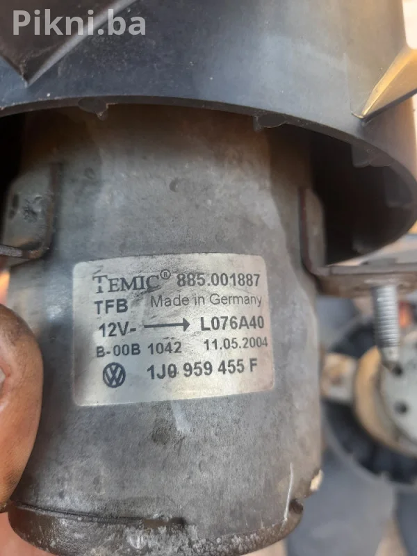 Ventilator turbina hladnjaka wv audi elektro motor elektromotori