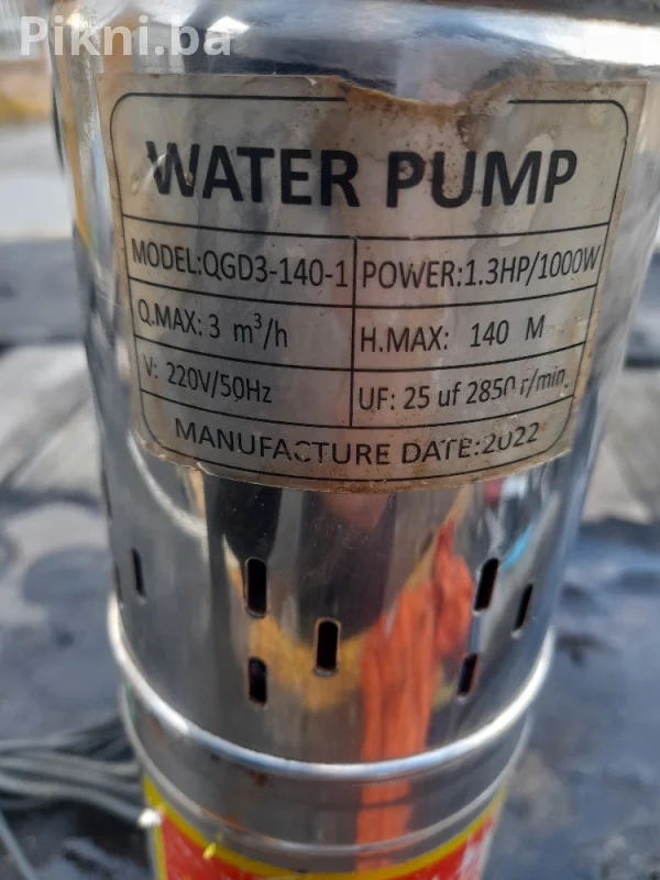 Oglas za brzu prodaju Jaka Potopna Pumpa RAKETA Bunar 1000W, 140m