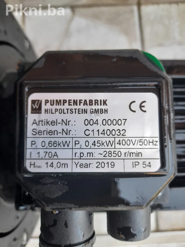 Pumpa za bazen PROFESIONAL (Njemačka) / NOVO / 400V pumpa za vodu