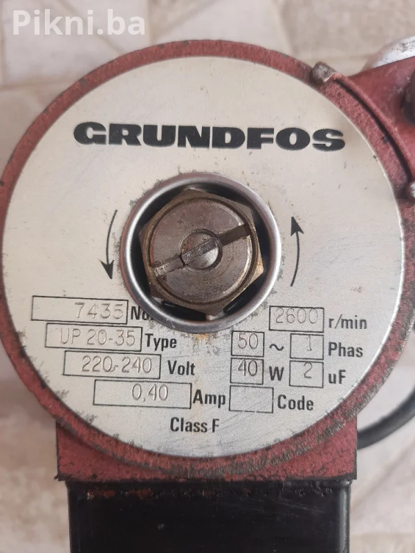Pumpa za vodu Grundfos UP 20-35 grijanje