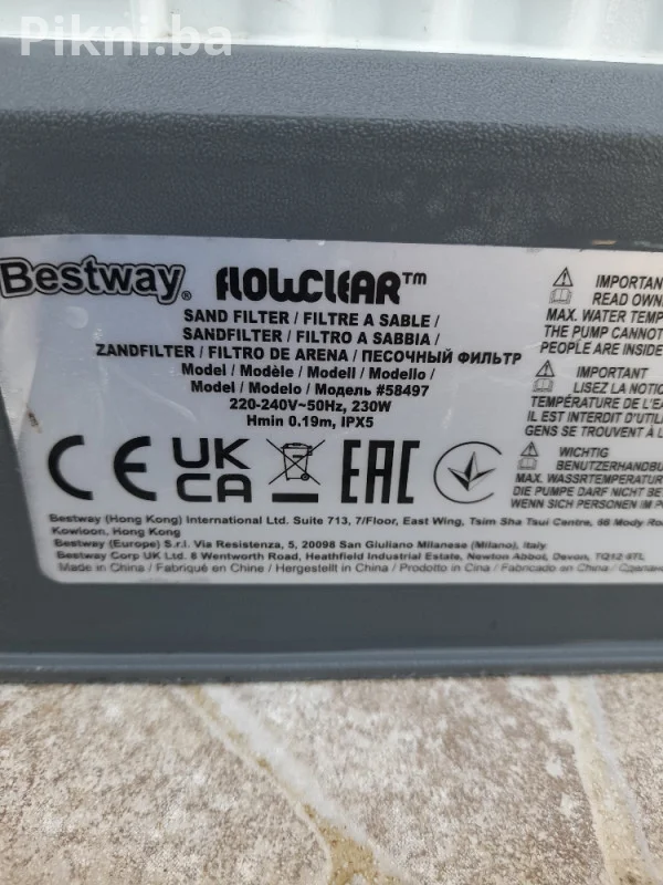 Bestway Flowclear Pumpa za bazen 230W - Model 58497 - NOVIJI MODE