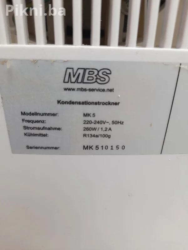 Mašina za vlagu isušivač vlage zraka MBC citaj pod detaljno