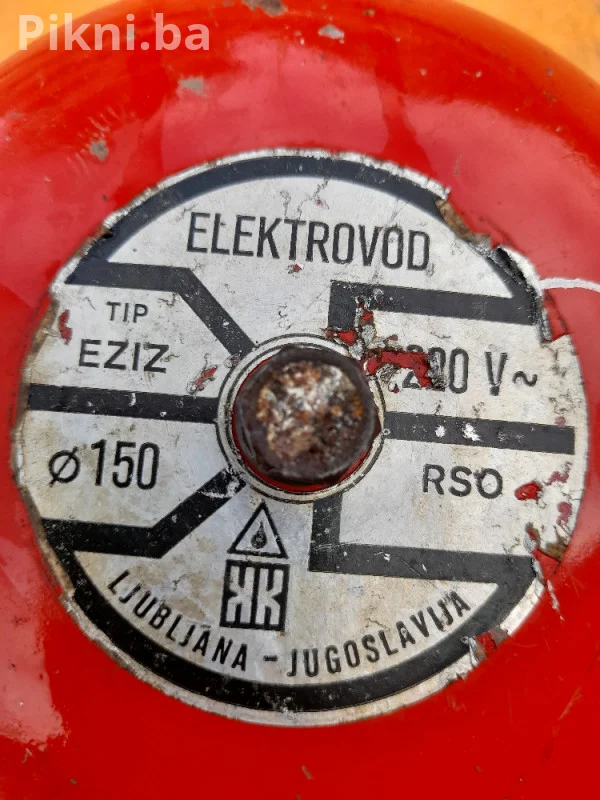 Industrijsko Zvono ELEKTROVOD Ljubljana 150mm - Stara Jugoslavija