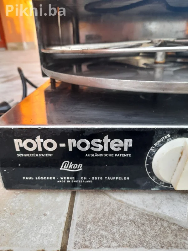 ROTO ROSTER IKON Retro Rotacioni Toster Gril Švicarski inox roštilj