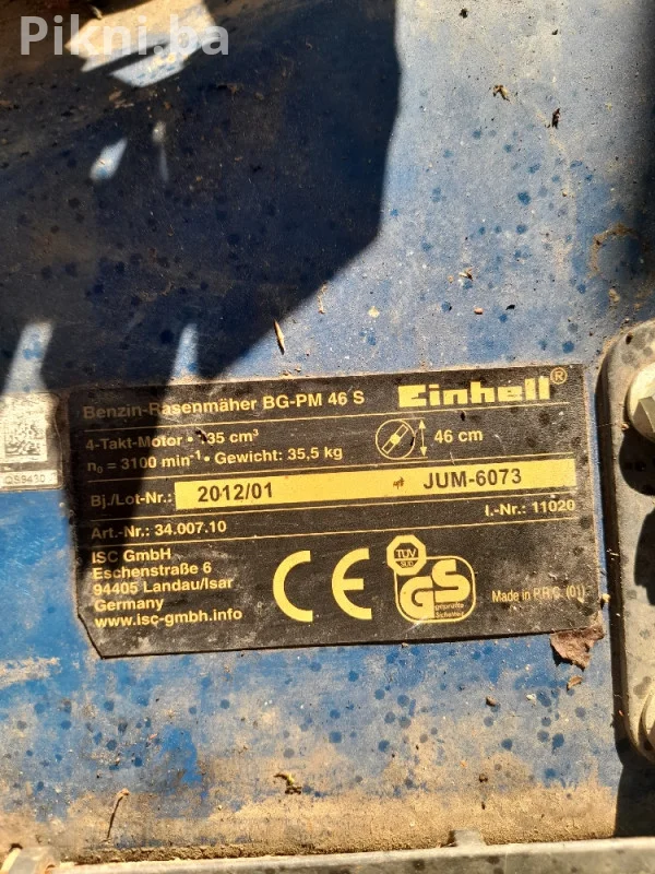 Starter paljenja deklo einhell bg-pm 46s kosacice kosilice