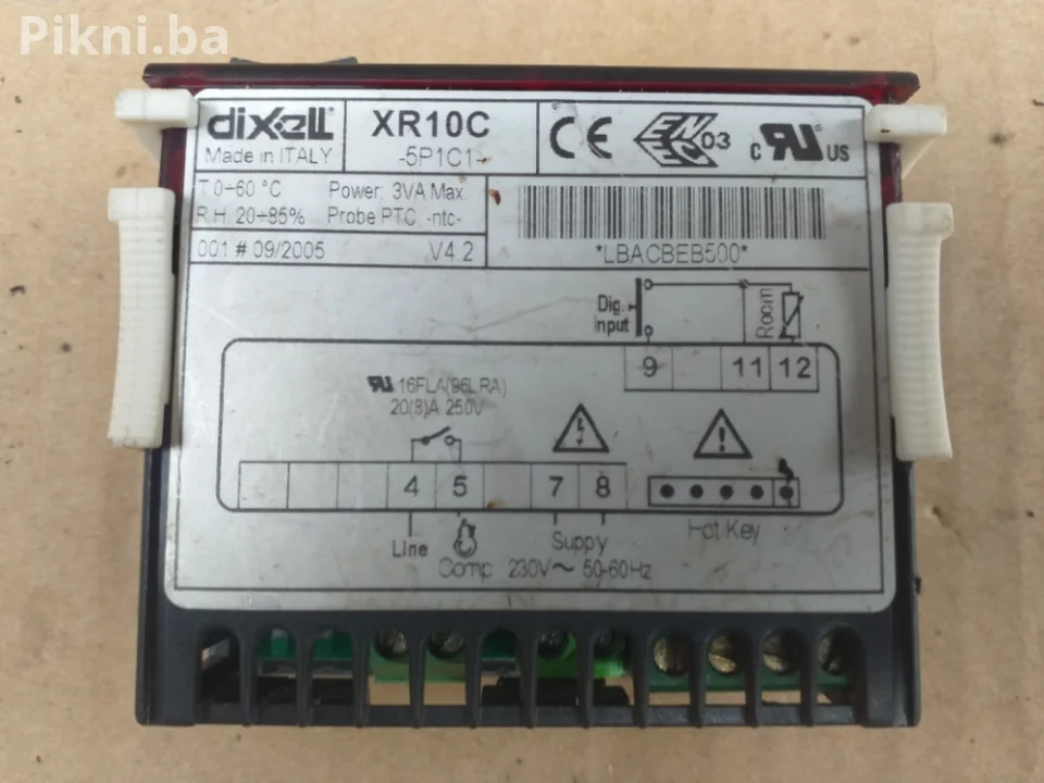 Digitalni termostat Dixell XR10C - 230V - Za Hladnjače/Vitrine