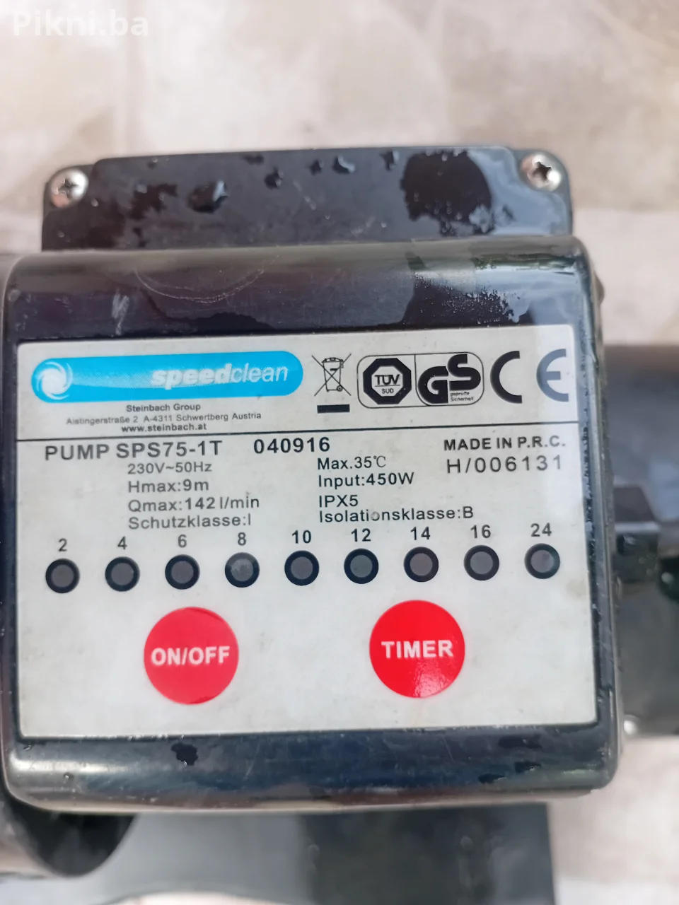 pumpu za bazen vodu Steinbach Speedclean SPS 75-1T