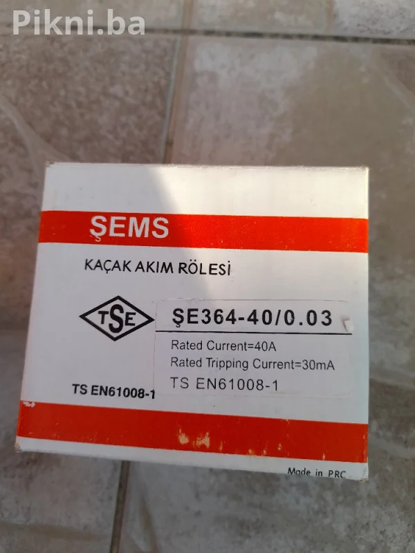 Fid skloka Sems 40A 300ma fideo kontaktor prekidac