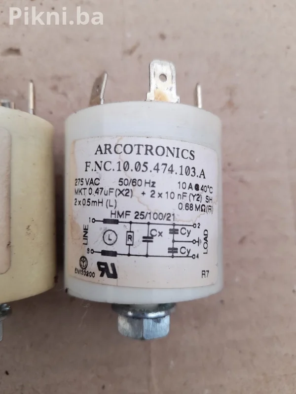 Kondezator 0,47mfx2 2x10mf kafe aparat saeco spidem dijelovi