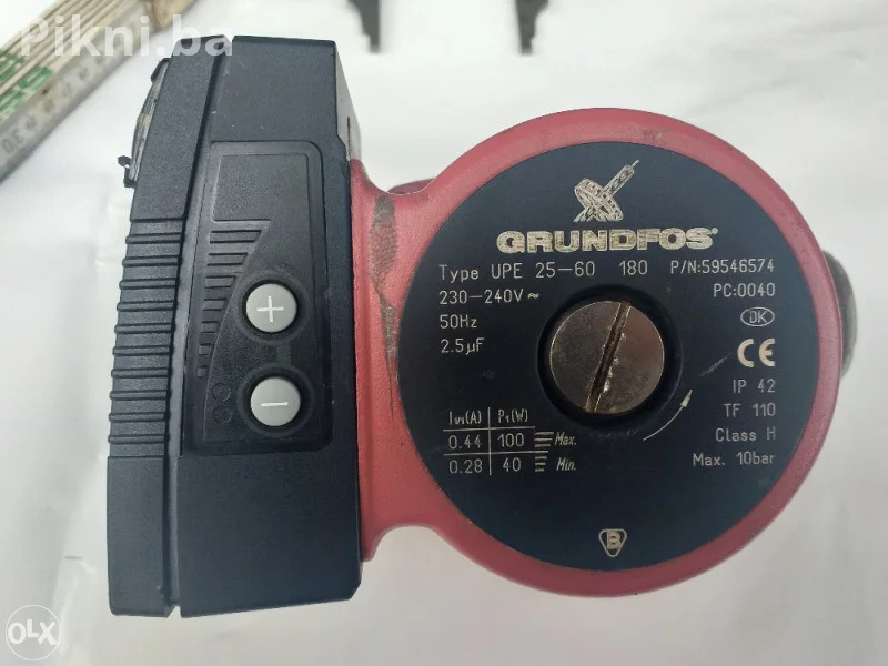 Pumpa za vodu grundfos UPE 25-60 180mm za grijanje cirkulacijska
