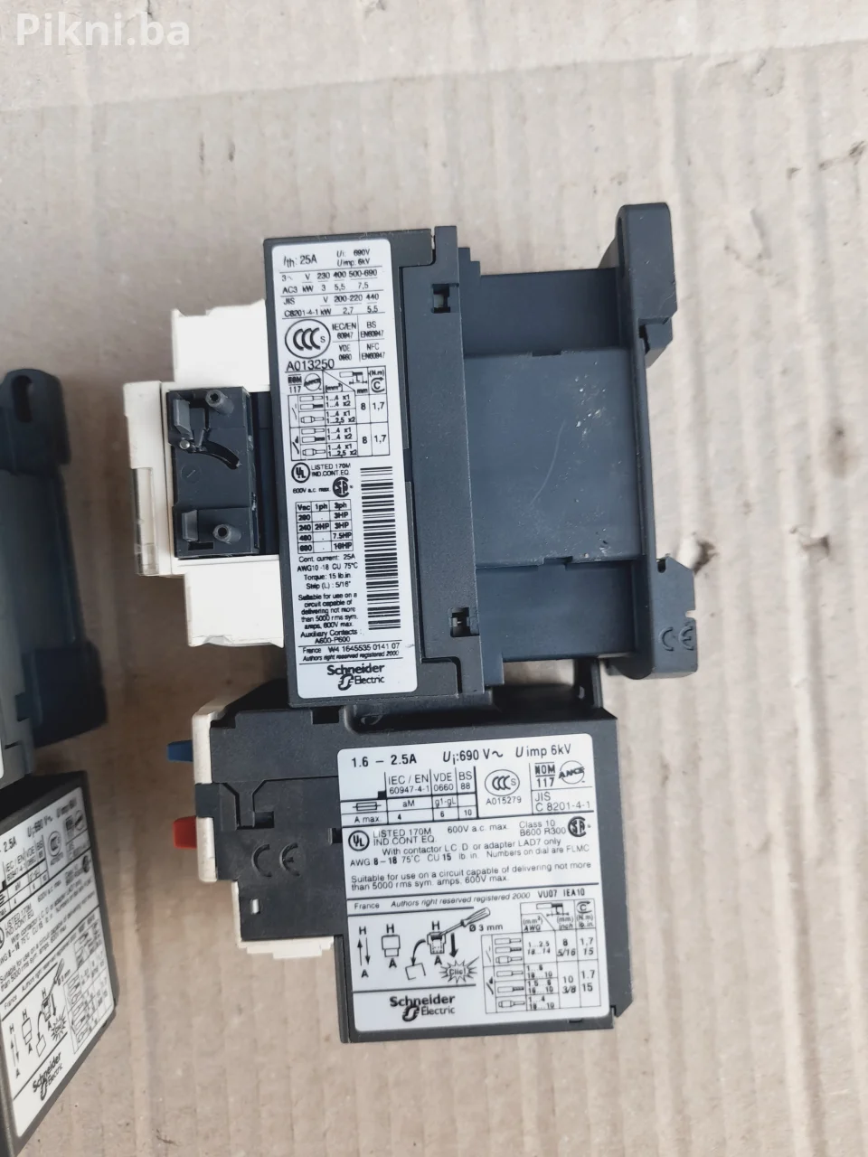 ⚡ Schneider Electric Kontaktor sklopka prekidačLC1D12 + Termički Relej LRD07 (Ispravno) ⚡