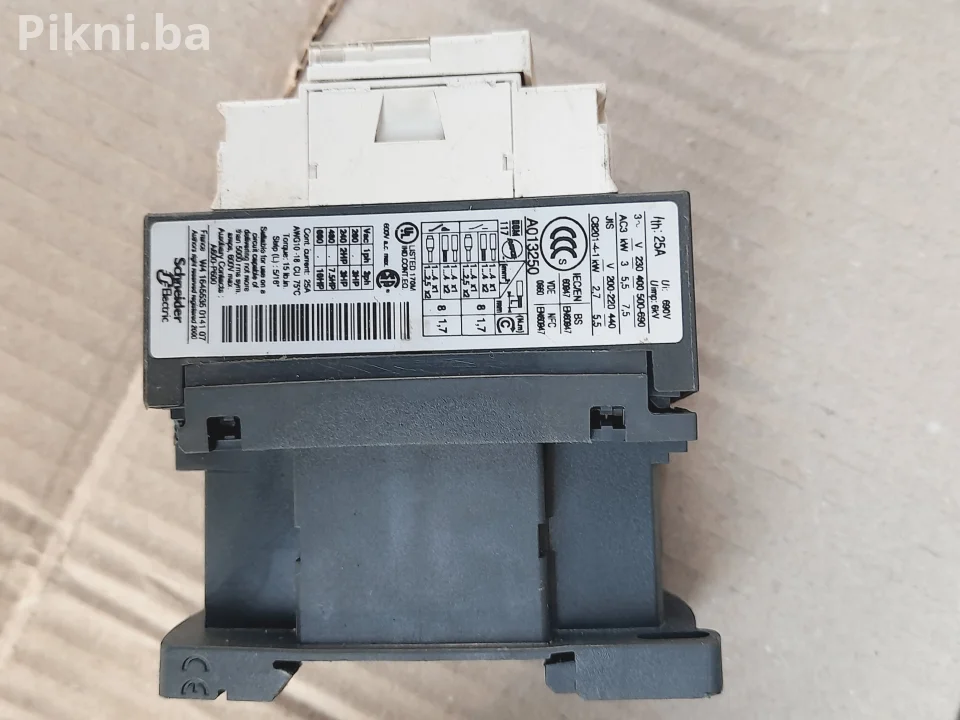 ⚡ Schneider Electric Kontaktor sklopka prekidač LC1D12 (25A, 230V) ⚡