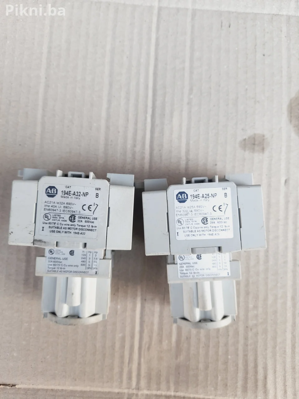 ⚡ Allen-Bradley 194E Industrijska Sklopka Kontaktor prekidač(3-polne) ⚡