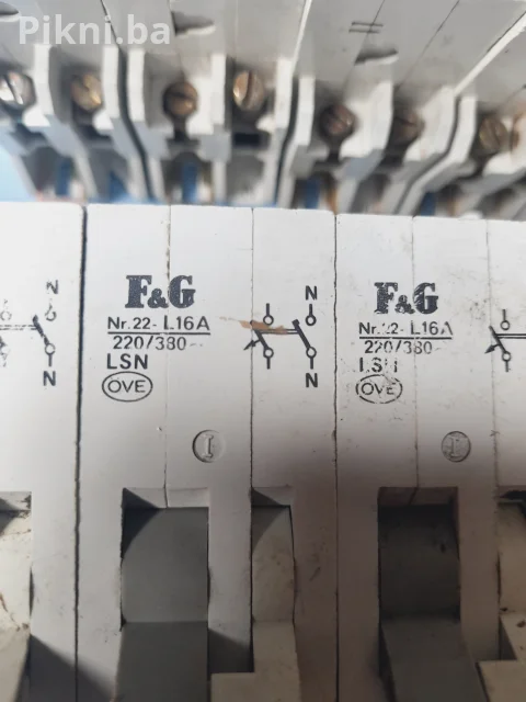 ⚡ Automatski osigurači F&G – razne amperaže 10A 12A 16A prekidači 6