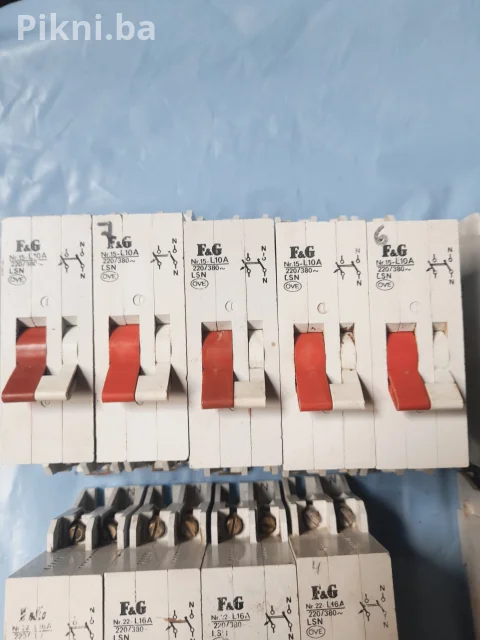 ⚡ Automatski osigurači F&G – razne amperaže 10A 12A 16A prekidači 5