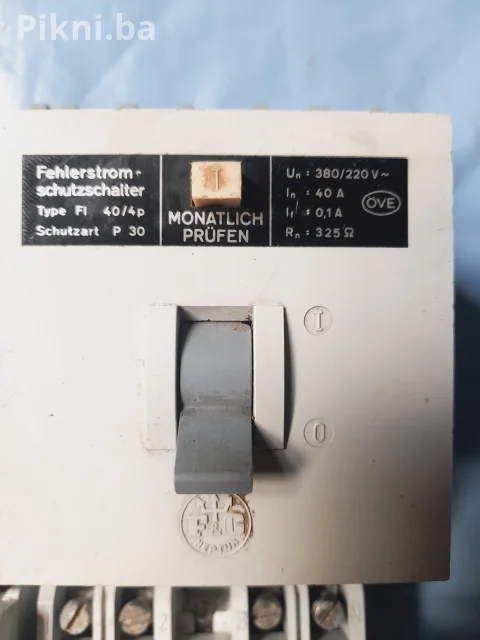 ⚡ Četvoropolne (4p) FID zaštitne sklopke F&G (40A) sklopke i prekidači 5