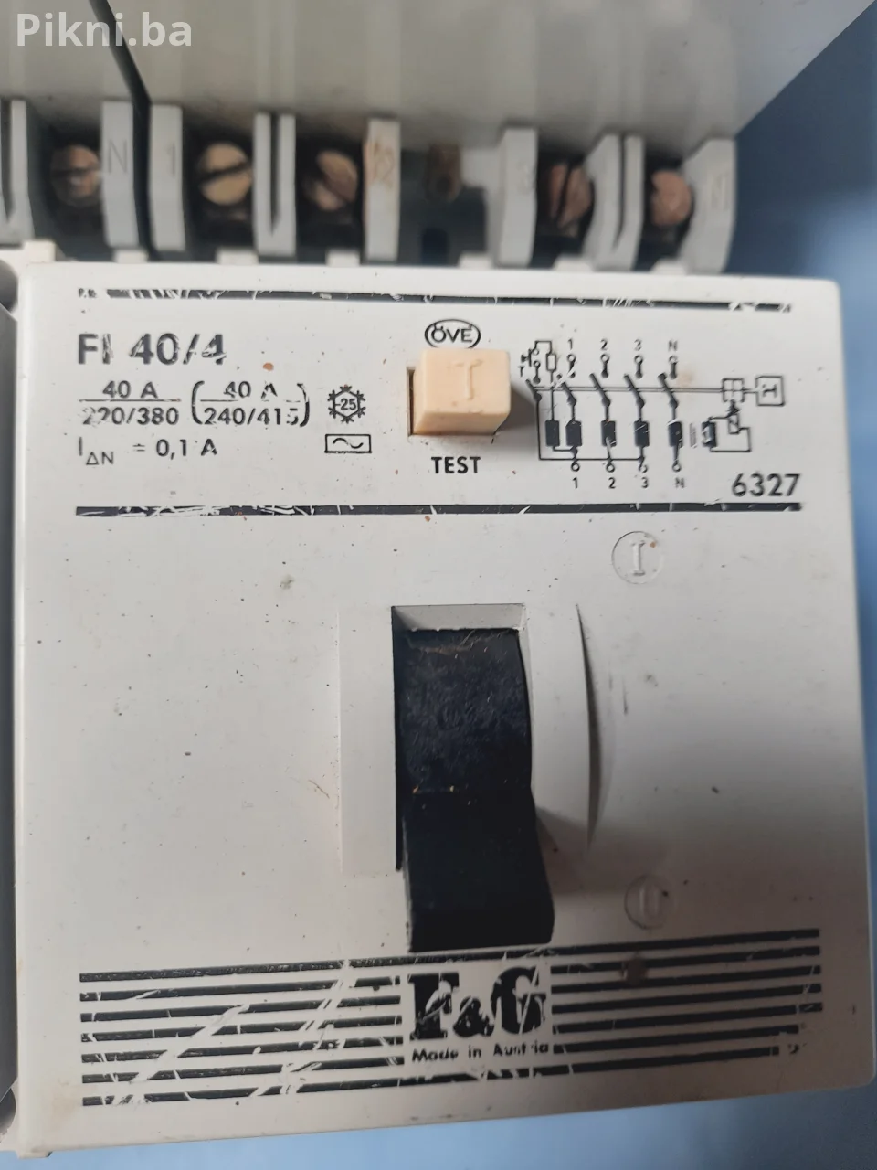 ⚡ Četvoropolne (4p) FID zaštitne sklopke F&G (40A) sklopke i prekidači