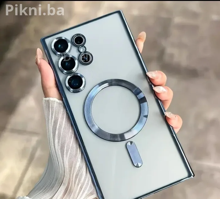 Samsung S25 Ultra Magsafe Maska LUX / Zaštita Kamera / CRNA