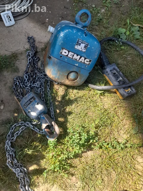 ⚙️ DEMAG ELEKTRIČNA LANČANA DIZALICA – 1000 KG lančara vrbac kran