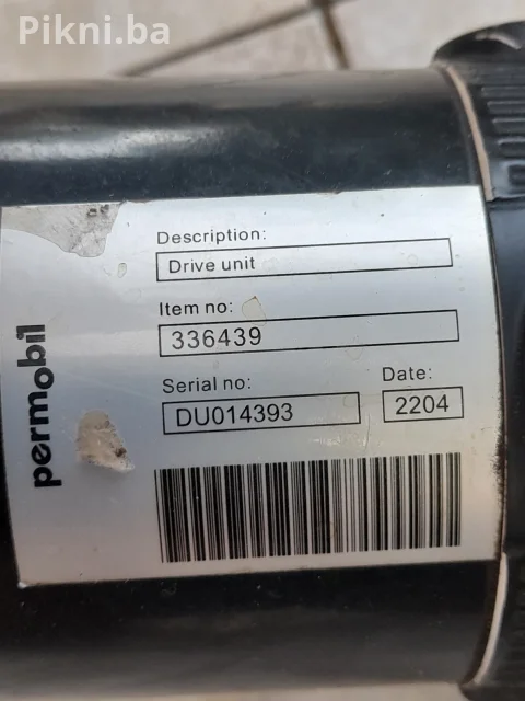 PERMOBIL DRIVE UNIT – POGONSKA JEDINICA – WARNER ELECTRIC elektro motor sa reduktorom 24 voltq 5