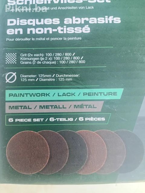 Parkside Set Diskova za Brušenje i Poliranje 125mm (6 komada)