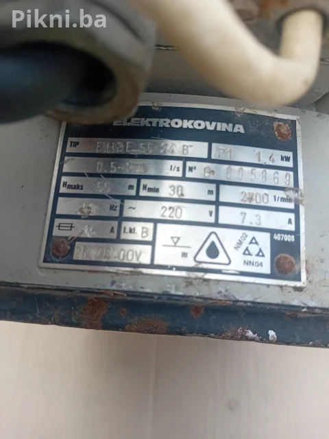 Elektrokovina pumpa za vodu 1.4 kW - EHBE 55-24 B (Iz Njemacke) 3