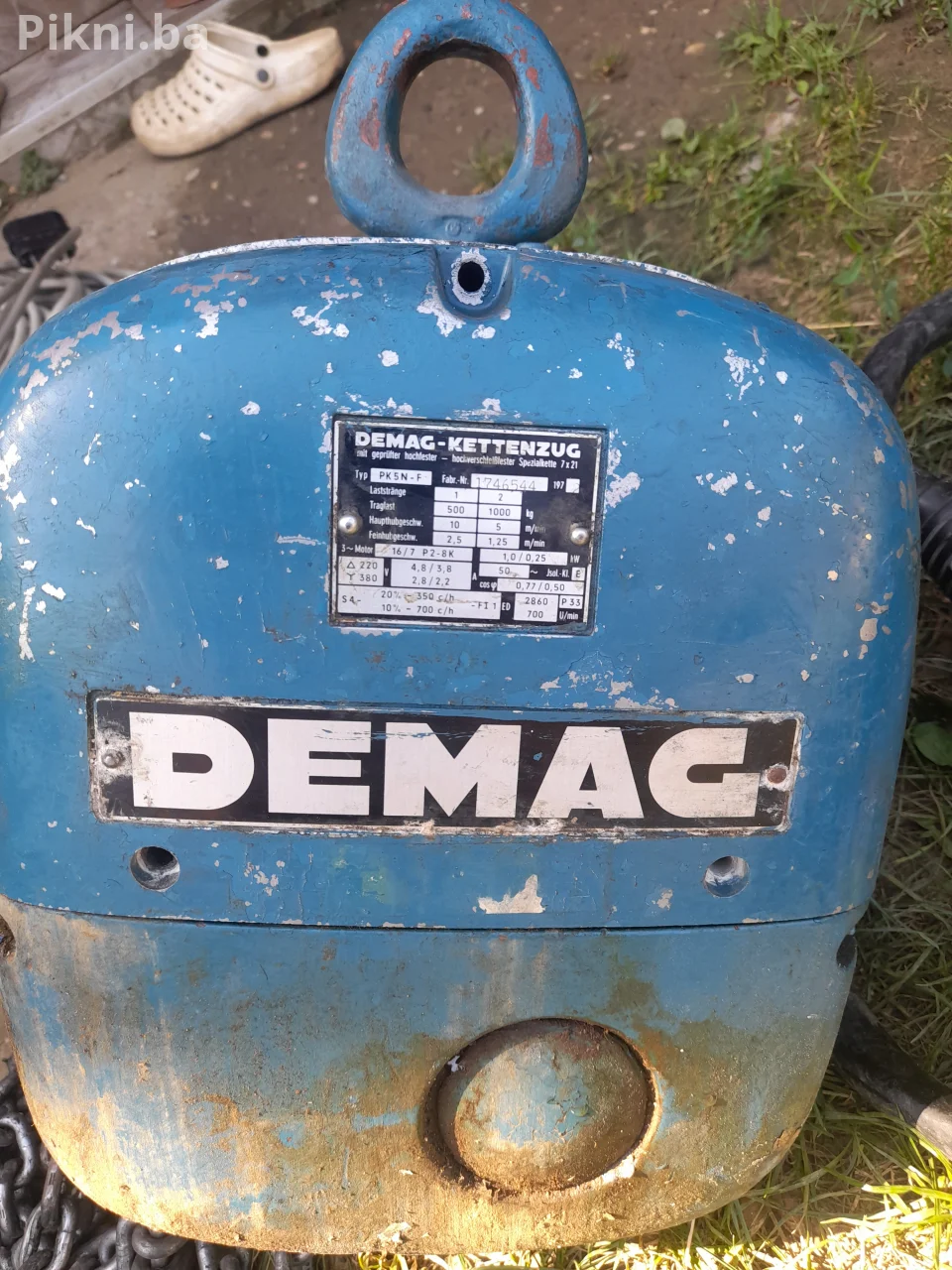 ⚙️ DEMAG ELEKTRIČNA LANČANA DIZALICA – 1000 KG lančara vrbac kran