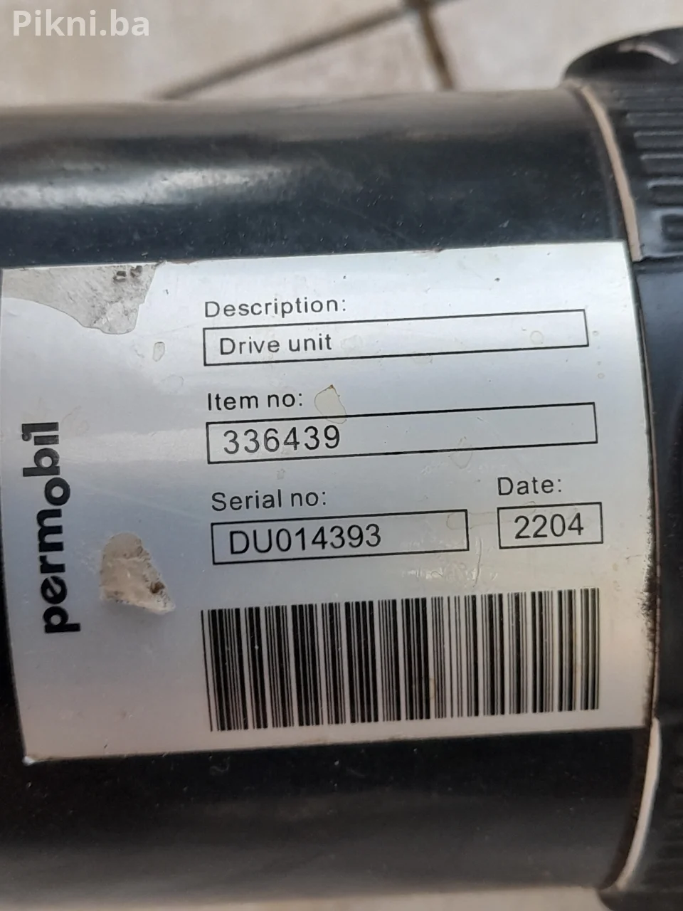 PERMOBIL DRIVE UNIT – POGONSKA JEDINICA – WARNER ELECTRIC elektro motor sa reduktorom 24 voltq