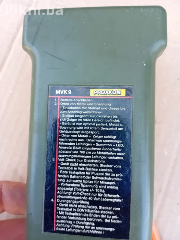 Proxxon MVK 9 - Detektor metala, strujnih vodova i unimer Kao nov