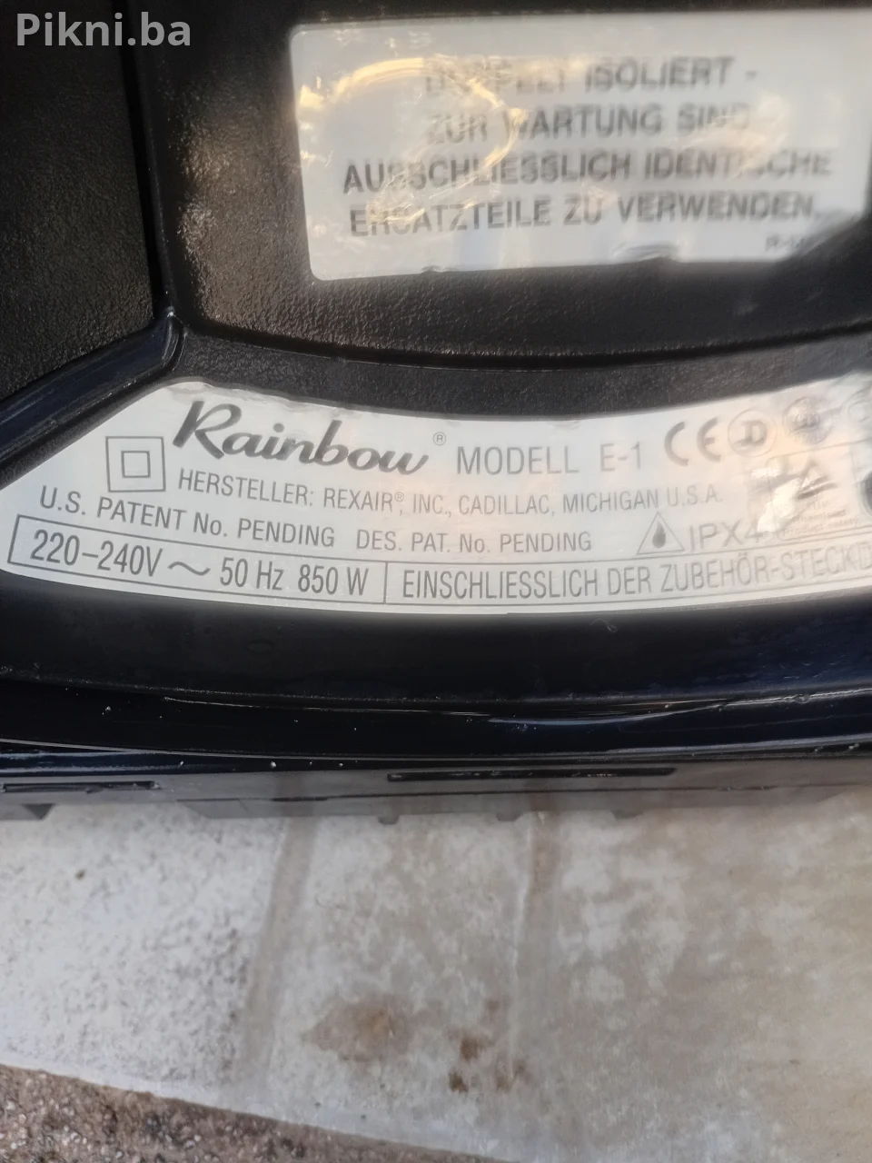 Rainbow E-1 e-Series Profesionalni Vodeni Usisivač (Američki kvalitet)