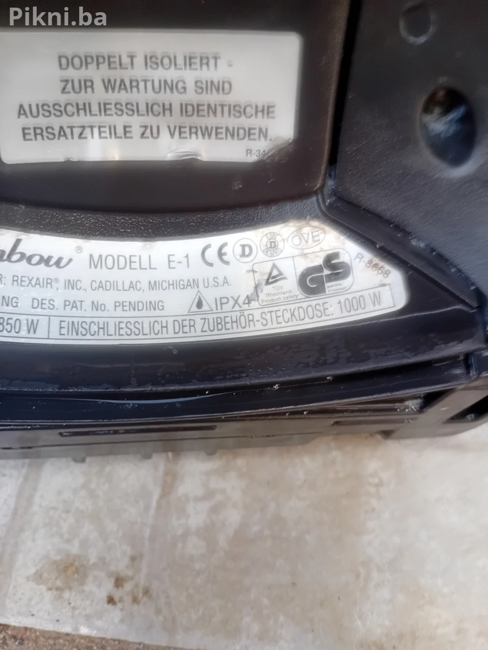 Rainbow E-1 e-Series Profesionalni Vodeni Usisivač (Američki kvalitet)