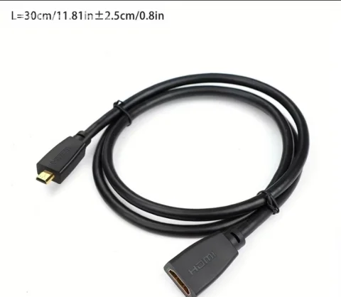 Micro HDMI na HDMI Kabal Adapter 4K Ultra HD (NOVO)