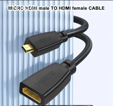 Micro HDMI na HDMI Kabal Adapter 4K Ultra HD (NOVO) 4