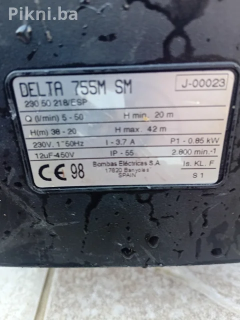 visokokvalitetnu inox pumpu za vodu ESPA DELTA 755M SM. 8
