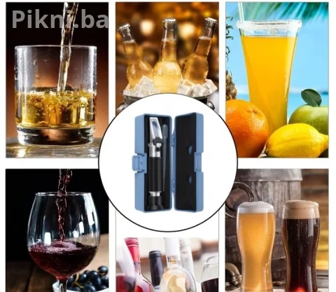 Refraktometar za pivo i vino (Brix 0-32% / SG 1.000-1.130) + Kutija 12