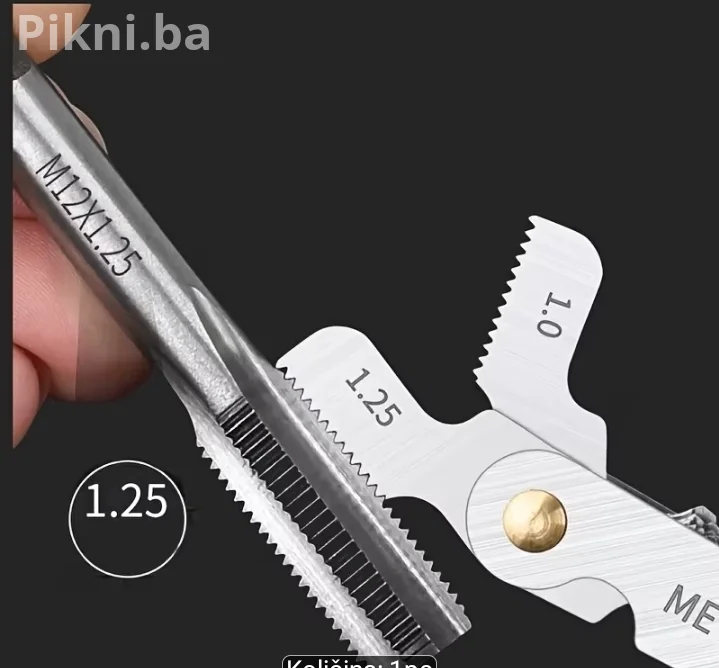 Metrički šablon / Češalj za navoje 60° (0.5 - 7.0 mm) - Mjerač koraka navoja