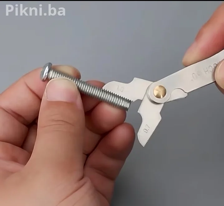 Metrički šablon / Češalj za navoje 60° (0.5 - 7.0 mm) - Mjerač koraka navoja