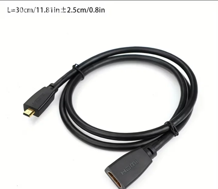 Micro HDMI na HDMI Kabal Adapter 4K Ultra HD (NOVO)