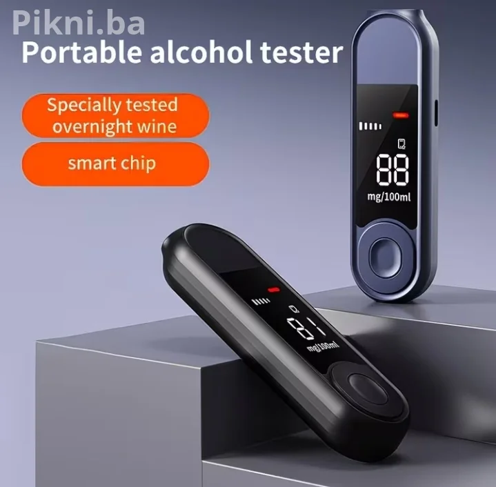 Digitalni Alkohol Tester / Alkometar (Nova Generacija) – Punjivi, HD Ekran