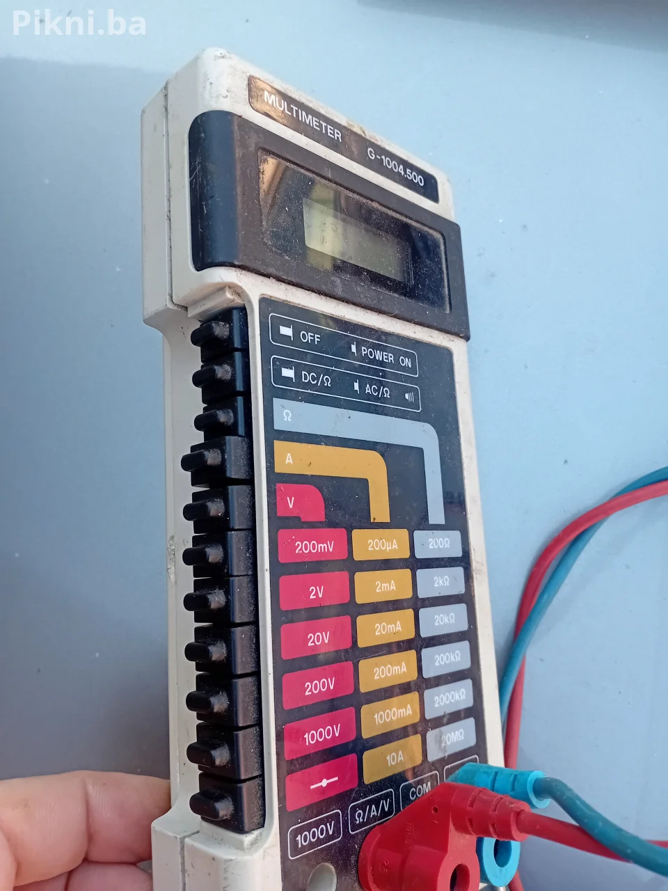 vintage digitalni multimetar (unimer) RFT G-1004.500 proizveden u Istočnoj Njemačkoj (GDR).