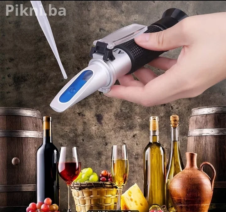 Refraktometar za pivo i vino (Brix 0-32% / SG 1.000-1.130) + Kutija